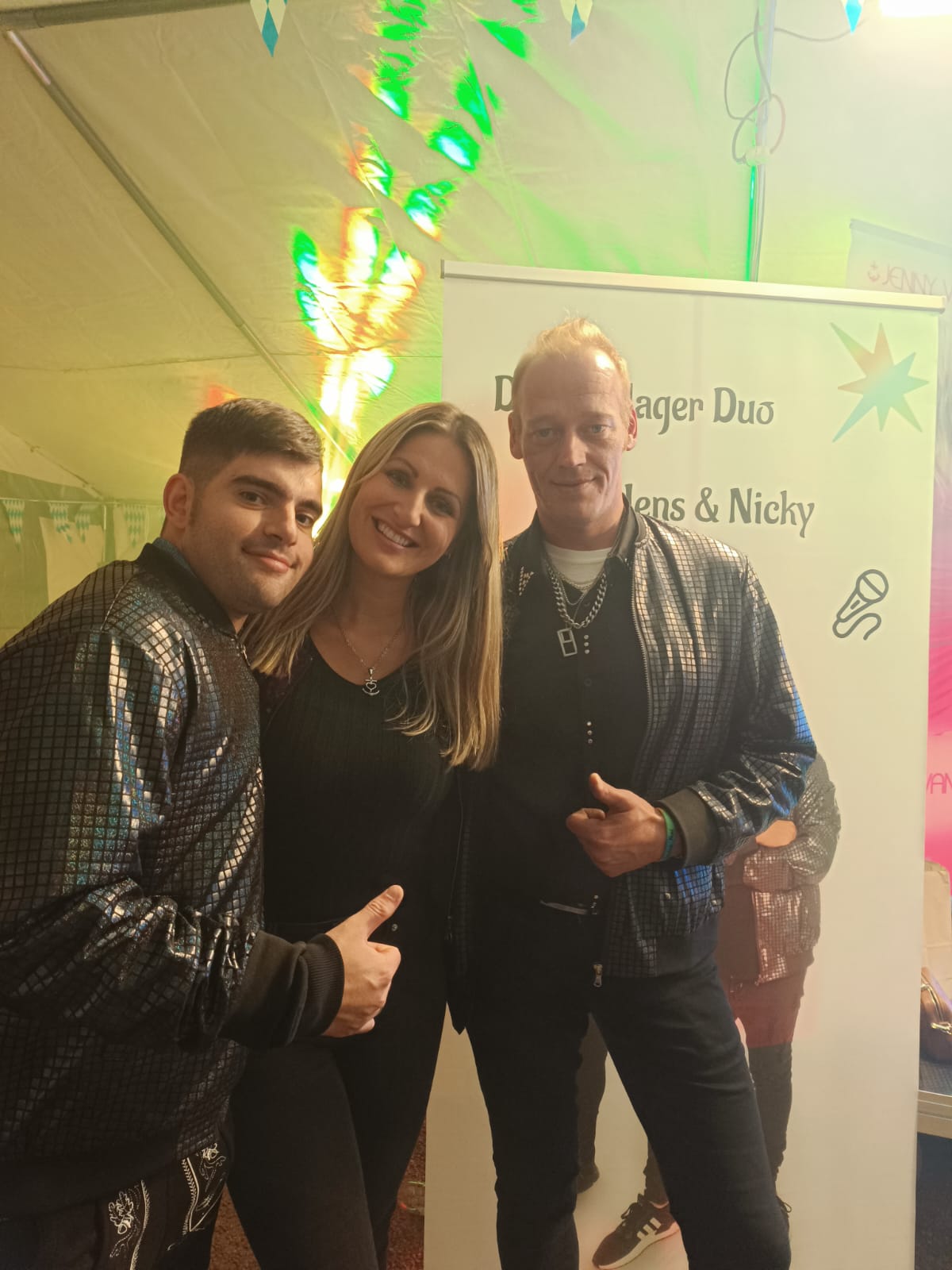 Unsere Jenny van Bree mit den Schlager Duo Jens & Nickiy